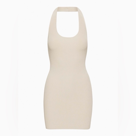 Babaton sculpt knit haulter dress size Large - Picture 5 of 12